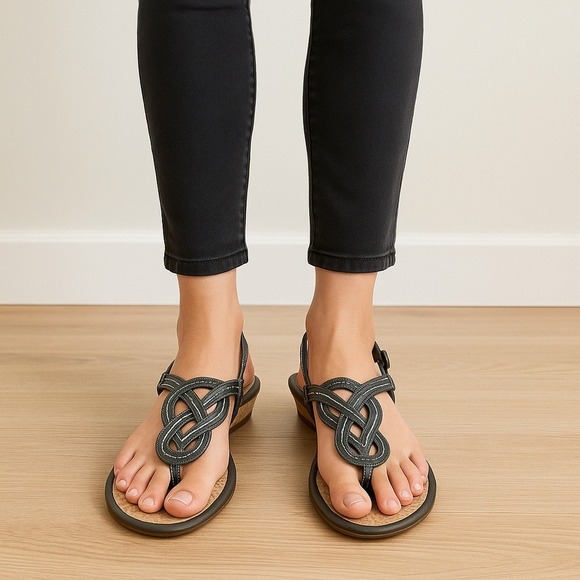 Sperry Espadrille‎ Wedge Sandals Thong Style Comfortable Summer Shoes - Picture 1 of 9